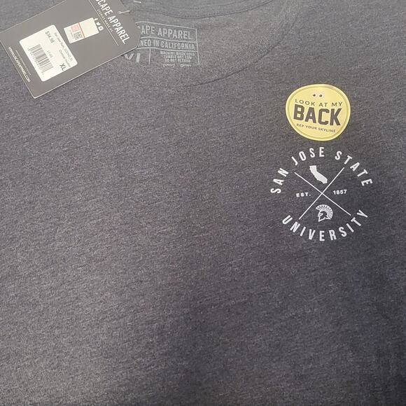 NEW SJSU SAN JOSE STATE UNIVERSITY USCAPE GREY T-SHIRT - XL - Picture 3 of 4